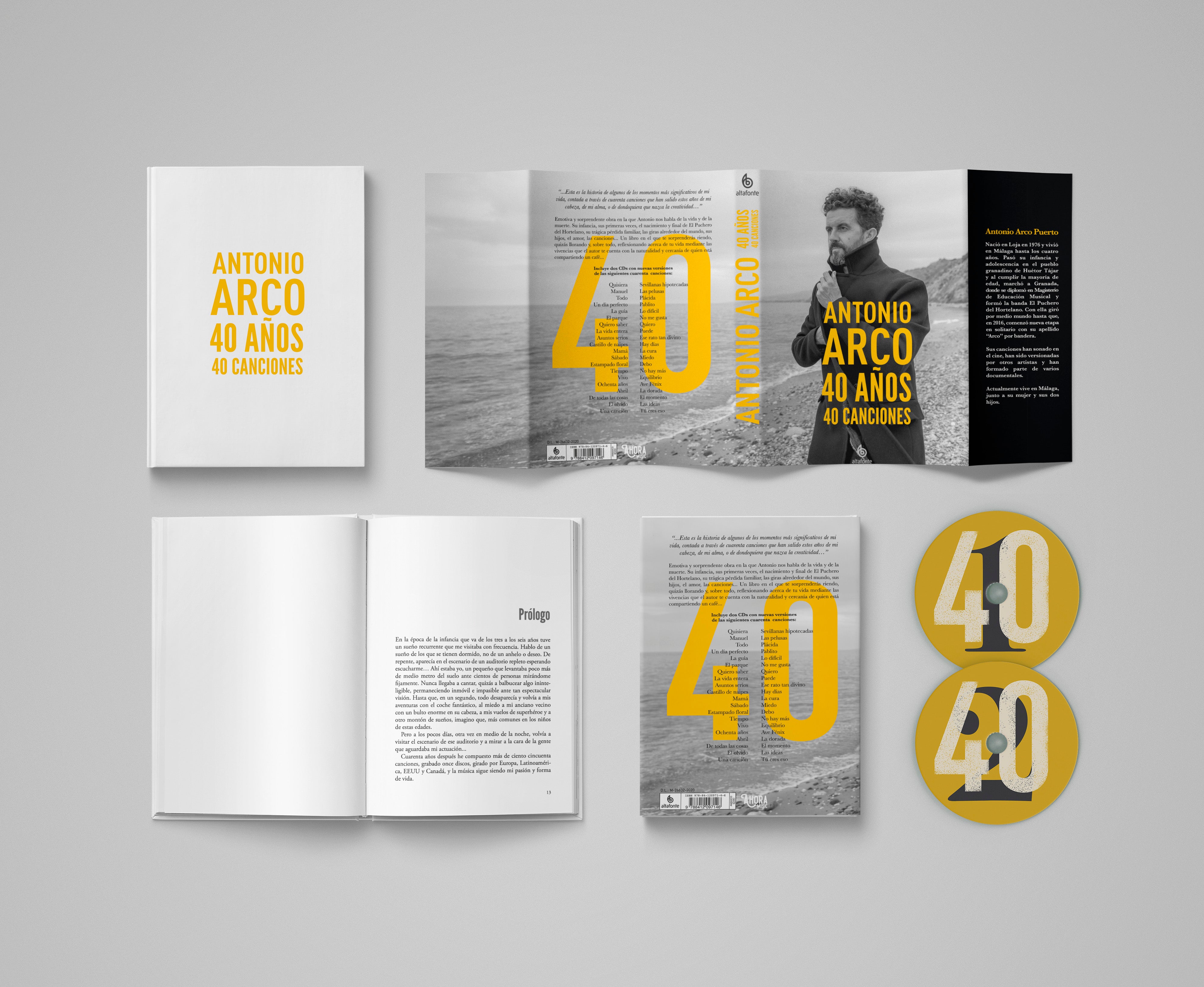 Libro “40 años, 40 canciones” (incluye 2 CDS) 2ª Edición AGOTADA. 3ª Edición en camino. Envío gratuito - (Dedicado personalmente por Antonio Arco para ti o para quien tú quieras)